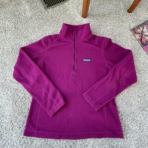 Patagonia Magenta Fleece Quarter Zip Size S